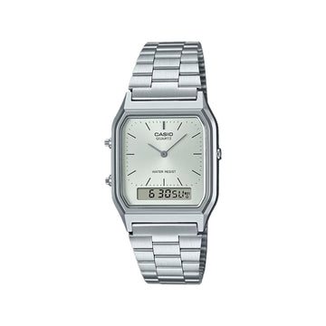 CASIO Vintage AQ-230A-7A錶 - 銀色