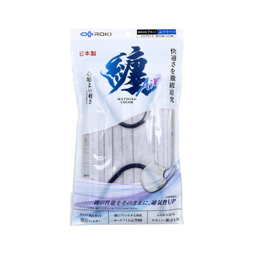 ROKI Matoi Air Color Mask - Silver Gray x Navy  (7pcs)