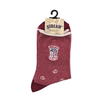 ASSIST F26 Women's Crew Socks - Popcorn Embroidered 3J81011