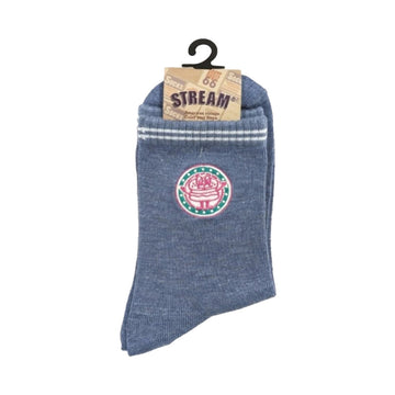 ASSIST F26 Women's Crew Socks - Hamburger Embroidered 3J81012