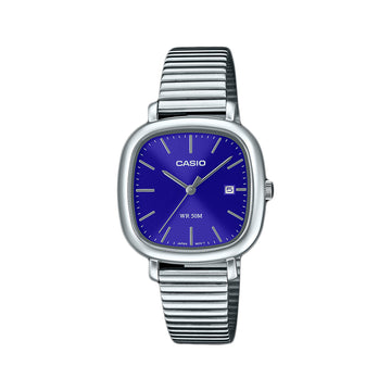 CASIO General LTP-B166D-2A手錶 - 銀色/藍色