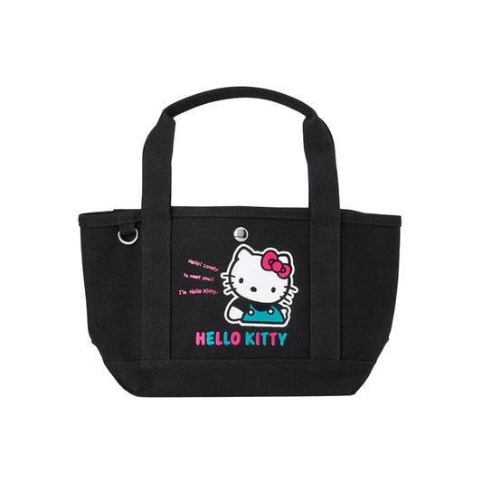 SANRIO FAMILY Mini Tote Bag - Retro Black Hello Kitty