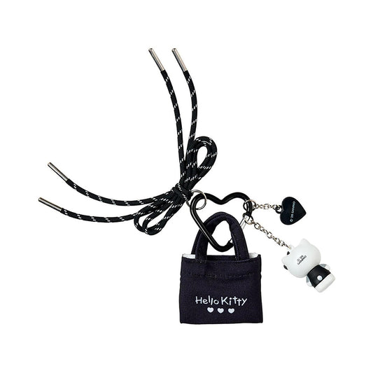 SANRIO FAMILY Carabiner Charm - Black RetroHello Kitty