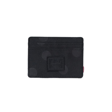 HERSCHEL S426 Charlie Cardholder - Polka Dot Black Tonal