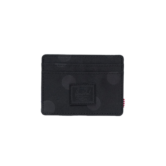 HERSCHEL S426 Charlie Cardholder - Polka Dot Black Tonal