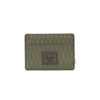 HERSCHEL S426 Charlie Cardholder - Ivy Green Diamond