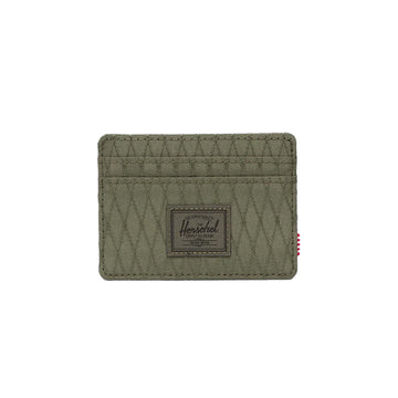 HERSCHEL S426 Charlie Cardholder - Ivy Green Diamond