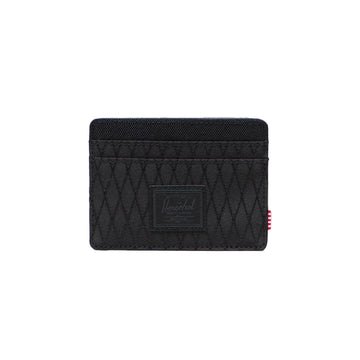 HERSCHEL S426 Charlie Cardholder - Black Diamond/Black