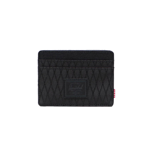 HERSCHEL S426 Charlie Cardholder - Black Diamond/Black