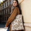JDF Toile De Jouy Cedar Brown Tote Bag