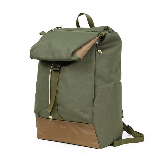 HELLOLULU Saro Utility Flap Backpack Molive Drab - LOG-ON