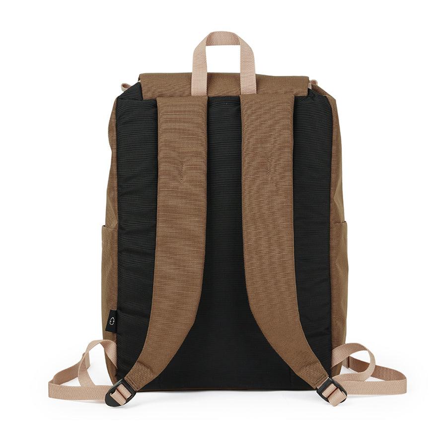 HELLOLULU Saro Utility Flap Backpack Mtan Khaki - LOG-ON