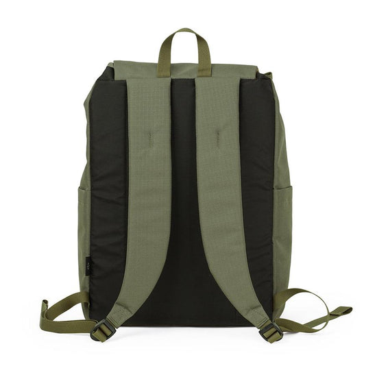 HELLOLULU Saro Utility Flap Backpack Molive Drab - LOG-ON