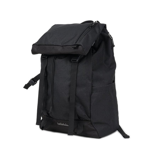 HELLOLULU Gio Utility Flap Backpack L Char.Black - LOG-ON