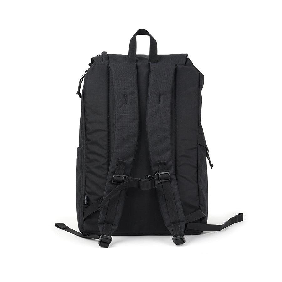 HELLOLULU Gio Utility Flap Backpack L Char.Black - LOG-ON