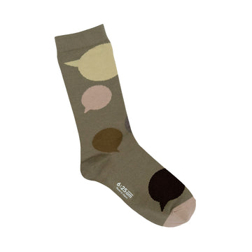 SIX25AM 6:25AM X Michelle Loo Speechsock-Dark Brown