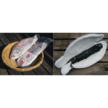 HK OAPES Salted Fish Shaped Reusable Umbrella Pouch
