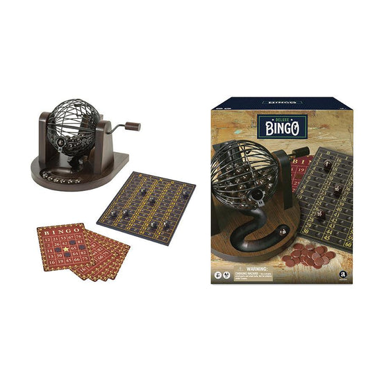 AMBASSADOR Craftsman Deluxe Wooden Bingo Set - LOG-ON