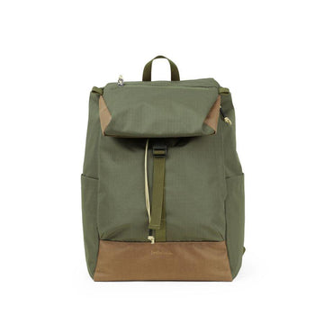 HELLOLULU Saro Utility Flap Backpack Molive Drab - LOG-ON