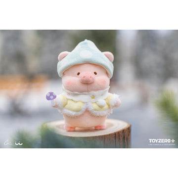 TOYZEROPLUS LuLu the Piggy Winter Series - Mushroom Elf Lu Plush Keychain