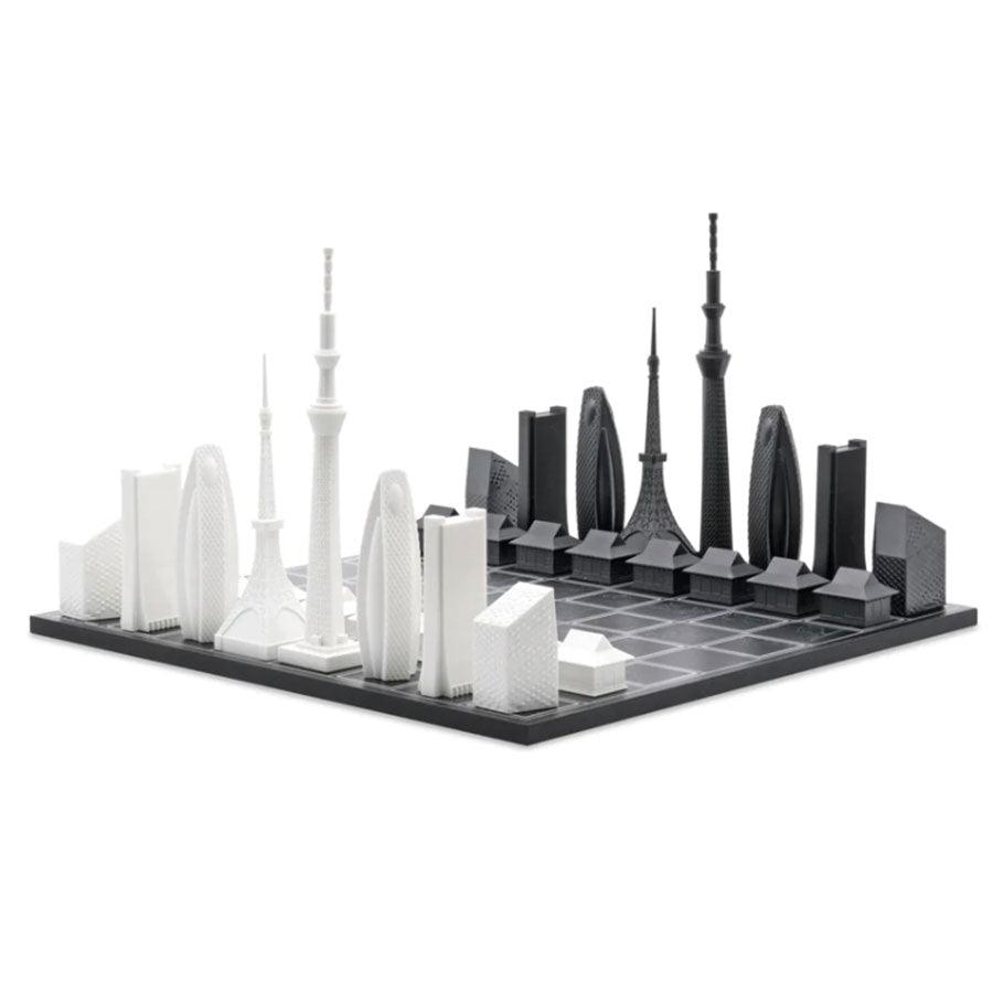 SKYLINE_CHESS Skyline Chess Tokyo Acrylic (Wooden BD) - LOG-ON
