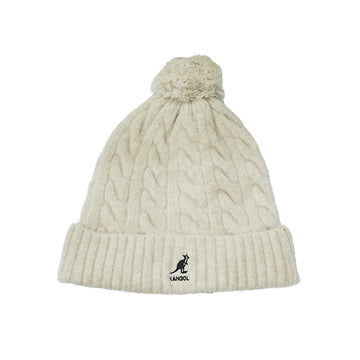 KANGOL POMPOM BEANIE_BEIGE_1SFM