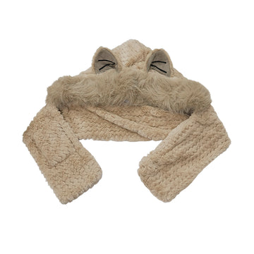 ADINA Cat Hat And Scarf LD8020 Beige