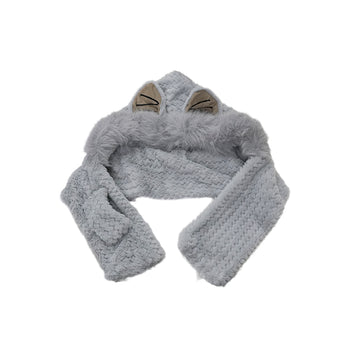 ADINA Cat Hat And Scarf LD8020 Grey