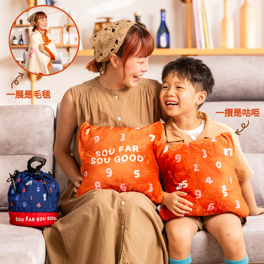 SOU WARM  2合1 雲感咕𠱸連毛毯