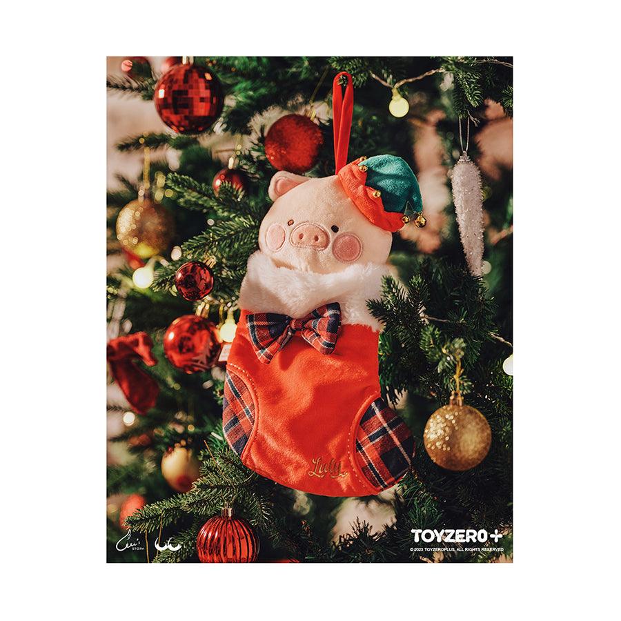 TOYZEROPLUS LuLu the Piggy X'Mas Christmas Sock - LOG-ON