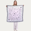 JDF Classy and Fabulous Misty Pink Silky Scarf (90cm)