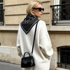 JDF Classy and Fabulous Ink Black Silky Scarf (90cm)