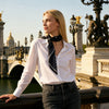 JDF Classy and Fabulous Ink Black Silky Scarf (90cm)