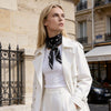 JDF Classy and Fabulous Ink Black Silky Scarf (90cm)