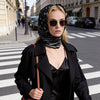 JDF Classy and Fabulous Ink Black Silky Scarf (90cm)