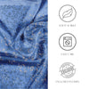 JDF Wild Blue Yonder Sanvitalia Silky Scarf (90cm)