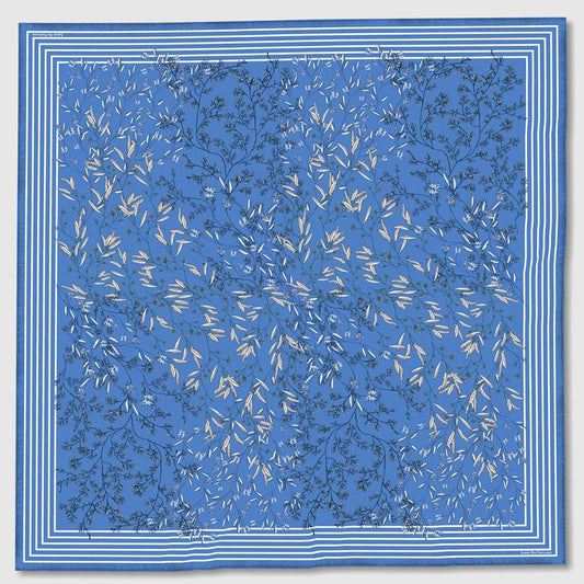 JDF Wild Blue Yonder Sanvitalia Silky Scarf (90cm)