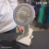 BRUNO Clip Fan With Light-Green Gray