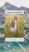 JDF Yogis Cat and Flower Brown Tatra Mountain Tote Bag