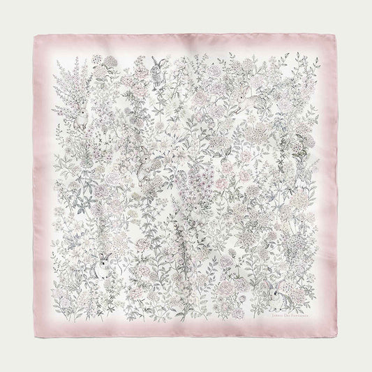 JDF Serenity Bloom Silky Scarf (70cm)