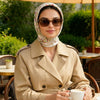 JDF Venus Garden of Love Heart Silky Scarf (90cm)