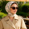 JDF Venus Garden of Love Heart Silky Scarf (90cm)