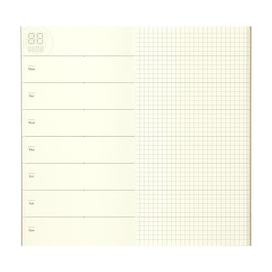 TRAVELER'S NOTEBOOK TN R019 Weekly Free+ Memo Refill - LOG-ON