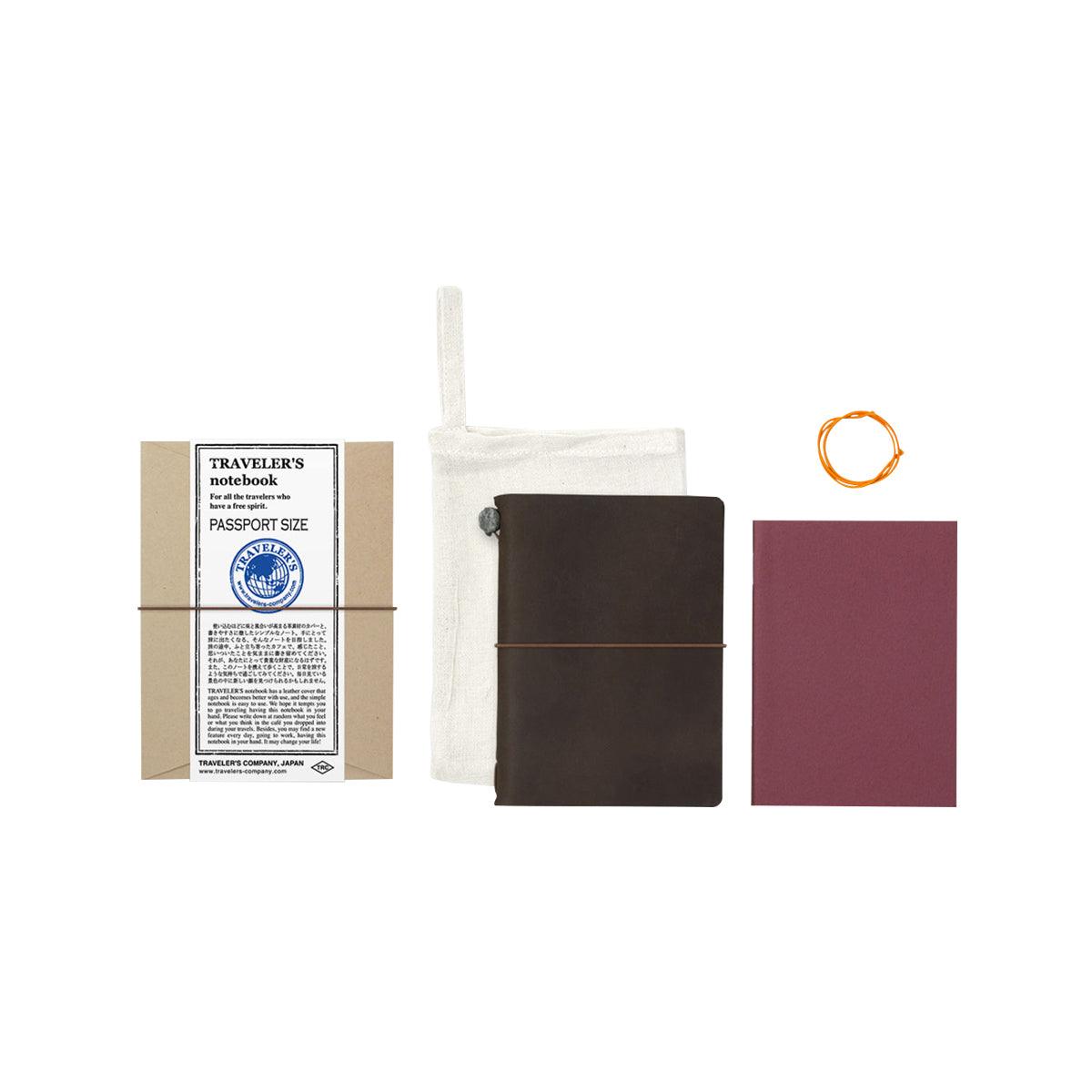 TRAVELER'S NOTEBOOK TRAVELER'S notebook Passport Size - Borwn - LOG-ON