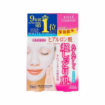 Kose Clear Turn White Hyaluronic Acid Mask 5 Sheets - LOG-ON