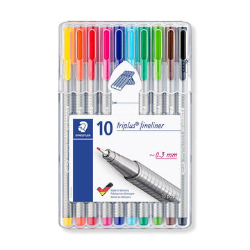 STAEDTLER Triplus Fineliner 10 Color - LOG-ON