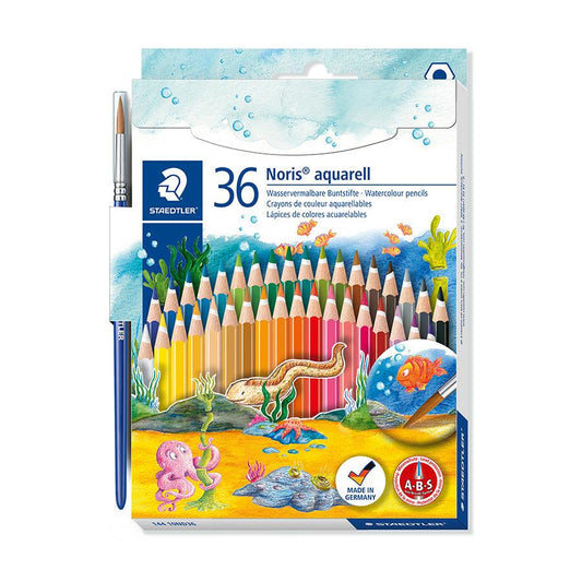 STAEDTLER Noris Aquarell Aqua Color Pencil 36 Color - LOG-ON