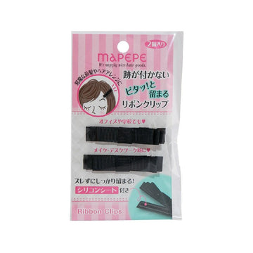 MAPEPE Non Mark Ribbon Clip Blk - LOG-ON