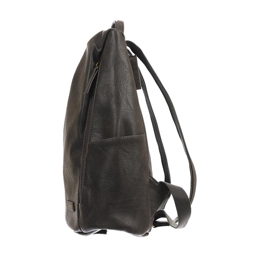 LOG-ON FW15 Amanda Iii Pu Backpack-Greyish Blue - LOG-ON