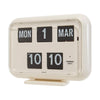 TWEMCO Calendar Flip Clock QD-35 WHT - LOG-ON